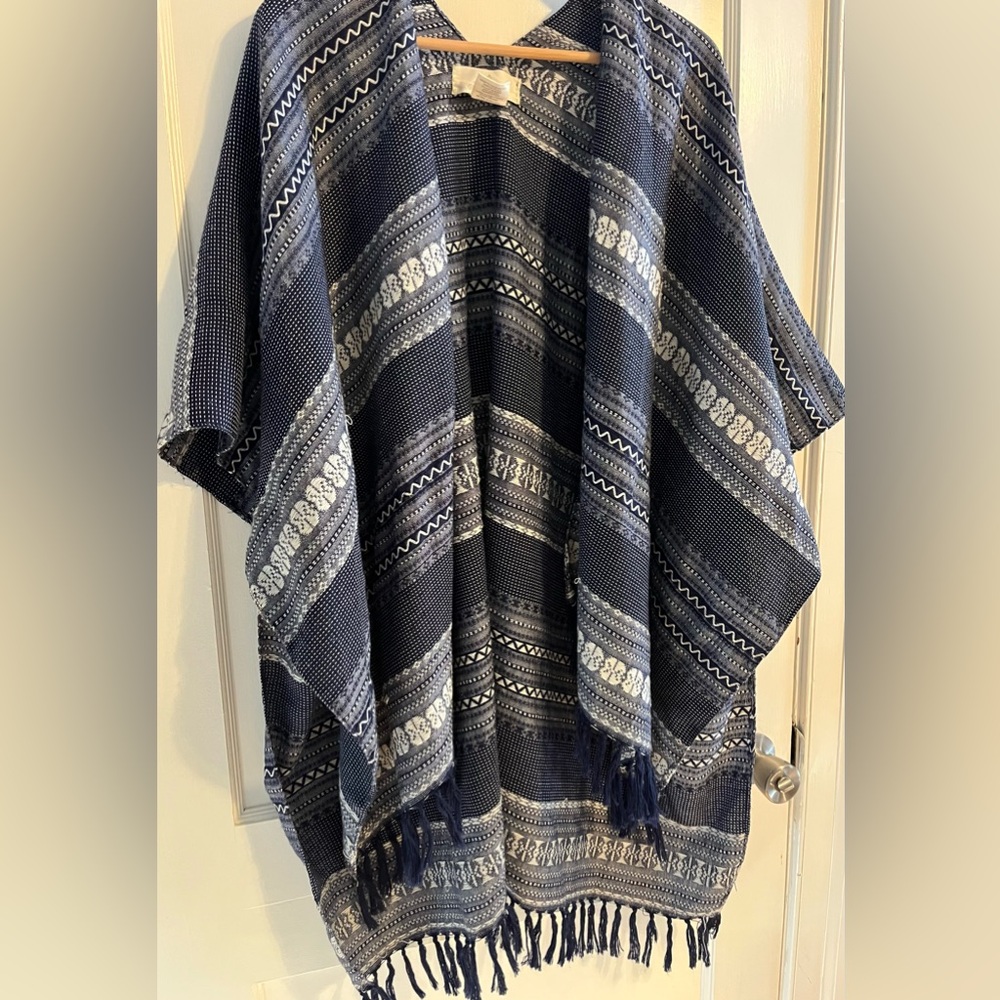 Green Envelope Navy and White Striped Tunic